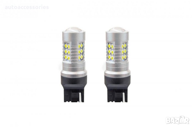 3000052087 Крушки LED CANBUS 24SMD 3030 T20 7440 W21W 12V / 24V , снимка 1