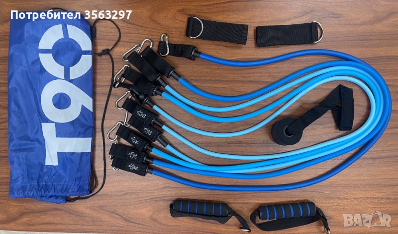 Съпротивителни Разтегателни Въжета за Тренировка, Фитнес, Бицепс, Гръб, Ръце - Комплект - Два Модела, снимка 1