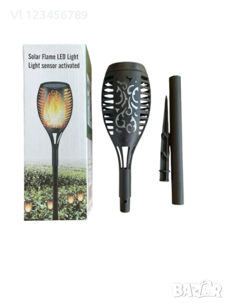 Соларна лампа тип "факла", снимка 1