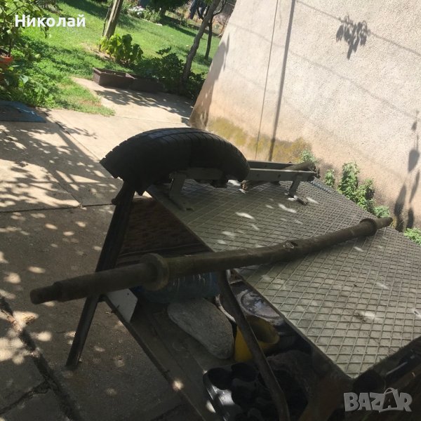 Дингил – предна ос за волска кола от 1920г., снимка 1