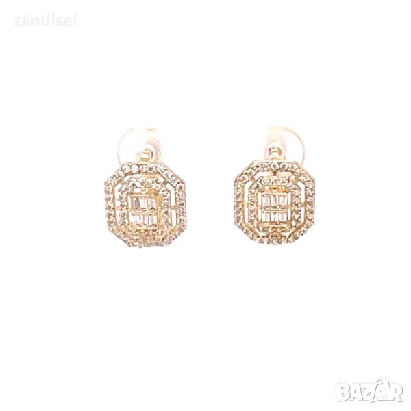 Златни обеци 2,69гр.14кр. проба:585 модел:28141-1, снимка 1