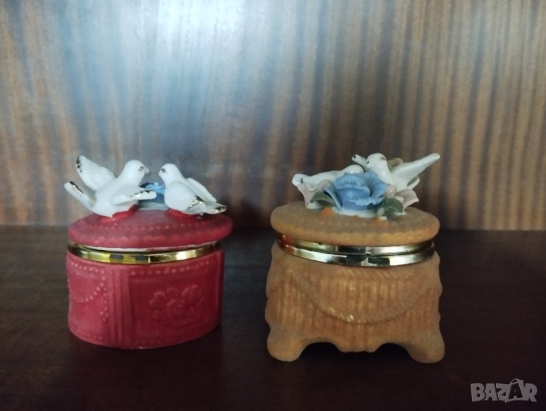 две керамични кутий за бижута, снимка 1