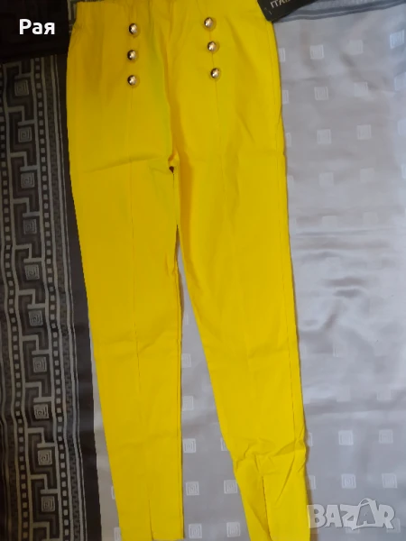 Дамски панталон в жълто, снимка 1