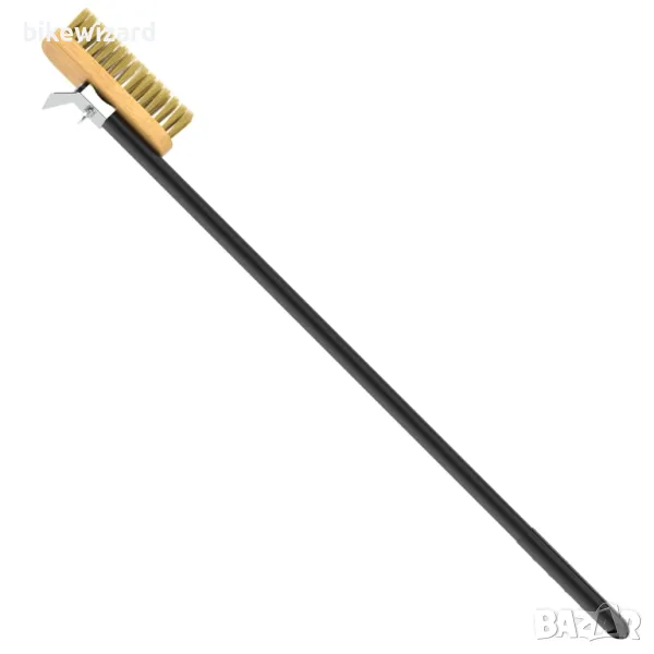 Ga HOMEFAVOR четка за фурна за пица със стоманена стъргалка, подвижна алуминиева дръжка НОВО, снимка 1