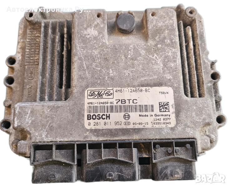 компютър Mazda 3 1.6TDCI ,4M61-12A650-BC ,0281011952 ,EDC16C3 ECU, снимка 1