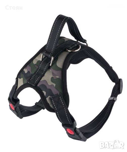 Армейски нашийник за кучета в цвят каки (L), снимка 1