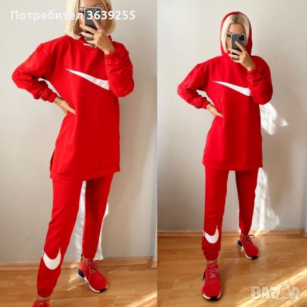 ЛИКВИДАЦИЯ - от 66лв за 46лв - Дамски екип / комплект NIKE !!! Черен/Червен, снимка 1