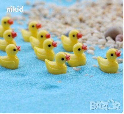 малко малки пате патета патенца пластмасови фигурки фигурка декоративни, снимка 1