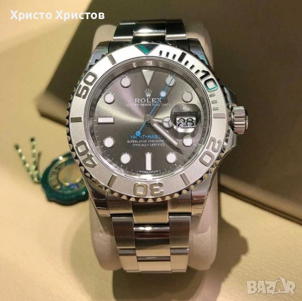 Мъжки луксозен часовник Rolex Yacht-Master Platinum 126622 сребро, снимка 1