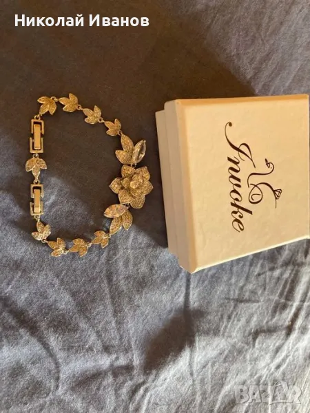 Гривна InVoke с бяла позлата, снимка 1