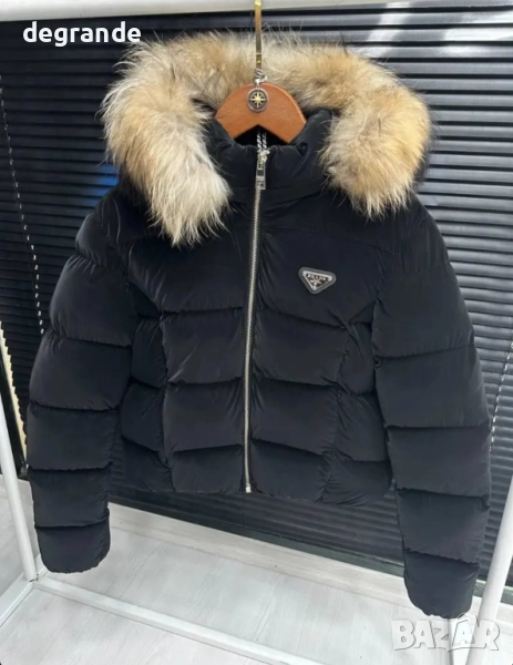Дамско Черно Зимно яке Prada, снимка 1