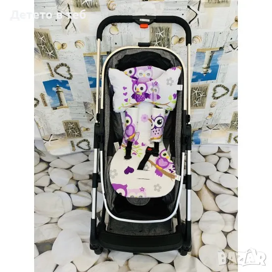 Троен комплект Лилави бухали, снимка 1