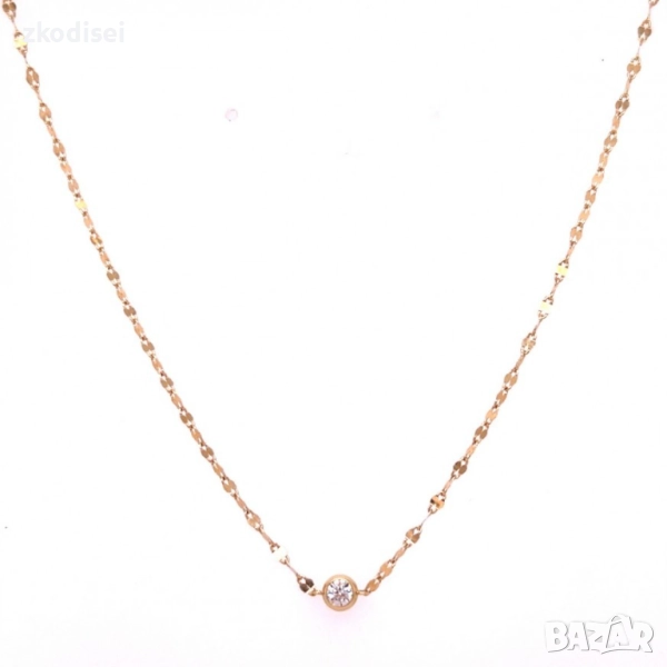 Златно колие 1,16гр. 44,5см. 14кр. проба:585 модел:34504-5, снимка 1