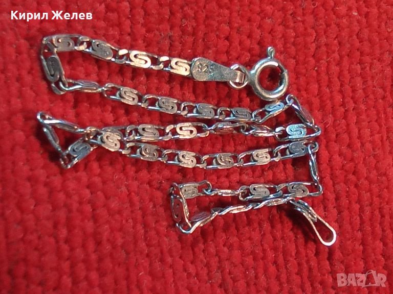 ФИНА СРЕБЪРНА ГРИВНА СРЕБРО 925 РЕТРО ПЛЕТКА МЕЧА СТЪПКА РЪЧНА АРТ ИЗРАБОТКА 43825, снимка 1