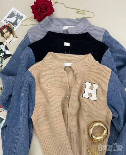 италиански плетени пуловер, снимка 1