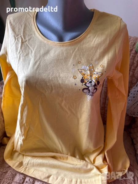 Високо качественна дамска пижама дълъг ръкав панталон трико Vienetta , снимка 1