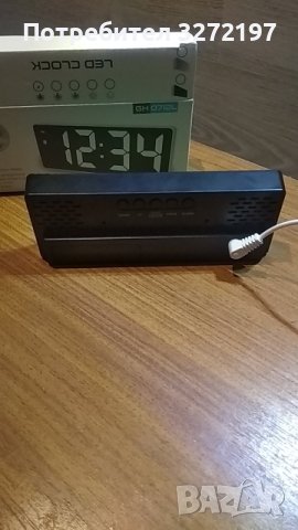 Цифров LED огледален настолен часовник,цифрова аларма,дата,температура и др.функции, снимка 10 - Други - 40933576