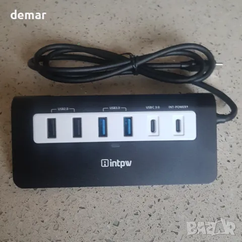 USB C хъб, 9-в-1, 4K HDMI, 2USB-A 3.0, PD 100W, 2USB-A 2.0, USB-C 3.0, SD/TF, снимка 9 - Друга електроника - 50268249