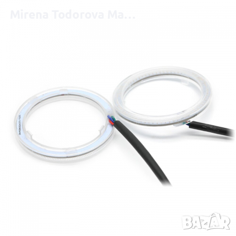  Ангелски очи Светлина Led Halo пръстени комплект лампа, снимка 3 - Аксесоари и консумативи - 36173521