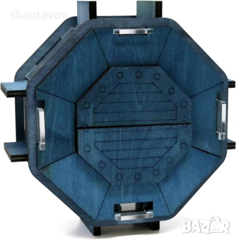 Ескейп кутия дървен пъзел с механизми за отваряне - Затвор, снимка 2 - Игри и пъзели - 51106089