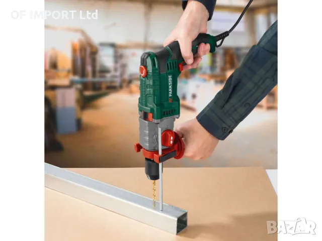 Мощна Ударна Бормашина PARKSIDE 1100W с Метален Патронник, снимка 3 - Бормашини - 48389701