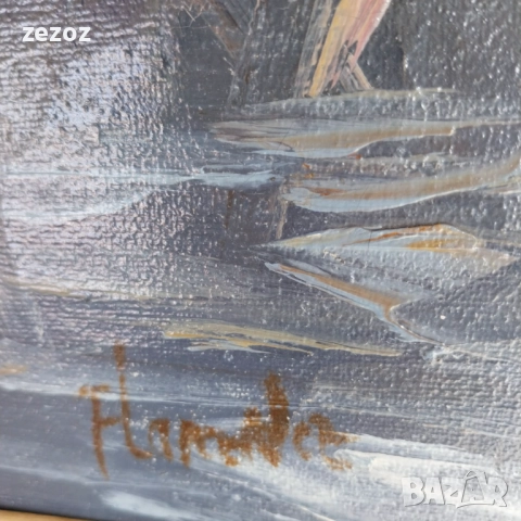 Авторска картина масло върху платно, снимка 8 - Картини - 52127534