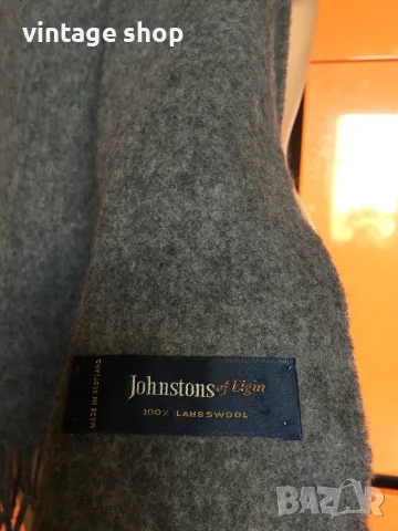 Мъжки шал Johnstons of Elgin, агнешка вълна, снимка 3 - Шалове - 56313019