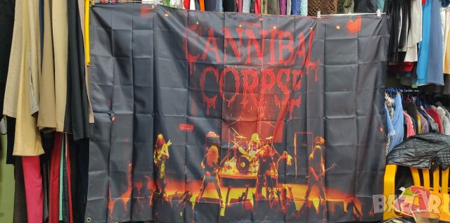 CANNIBAL CORPSE on stage-Интериорен транспарант (тип знаме), снимка 1 - Китари - 41904485