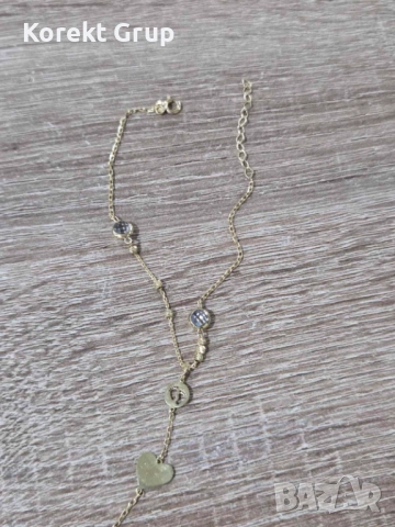 Златна гривна дамска, снимка 7 - Гривни - 52842106