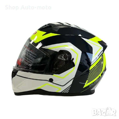 Мото каска Automat, 2 визьора, S, M, L и XL, M67, Сив и сив/неон, снимка 8 - Аксесоари и консумативи - 50673691