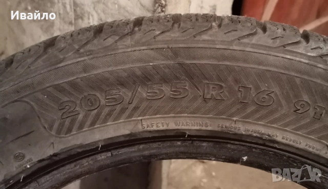 Продавам 2 броя зимни гуми 205.55.16 на 1 сезон дот 2019 Nokian , снимка 4 - Гуми и джанти - 53141323