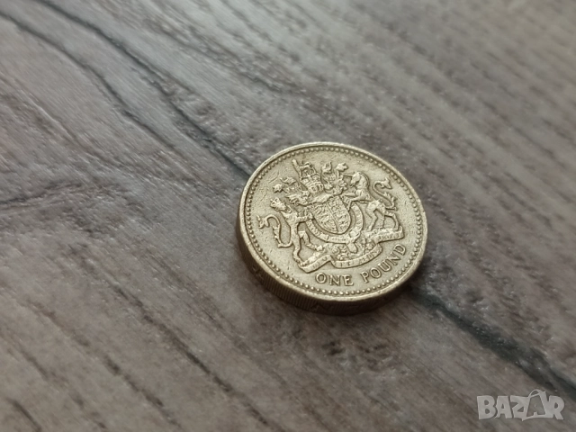 Монета 2003 Великобритания £1 pound (Royal Arms) - Elizabeth II, снимка 2 - Нумизматика и бонистика - 52174047