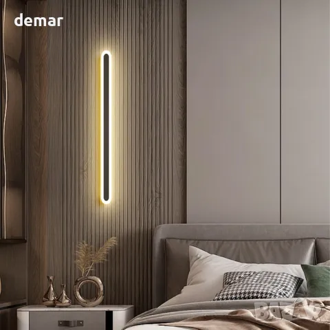 Warmiehomy Външна стенна лампа, алуминиева и акрилна LED стенна лампа, IP67, 80 см, 1620LM, 18W, снимка 7 - Лед осветление - 50398773