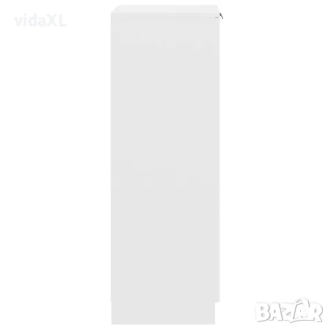 vidaXL Шкаф за обувки, бял, 30x35x100 см, инженерно дърво, снимка 7 - Скринове - 56147951