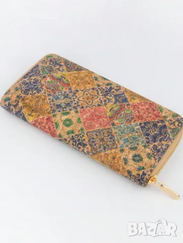  	Дамски Портфейл Винтидж Ретро Стил със Златен Цип