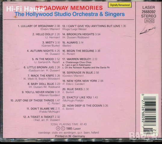 Broadway Memories, снимка 2 - CD дискове - 36223210