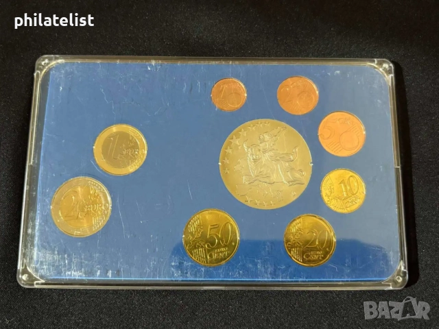 Гърция 2004-2009 - Евро сет - комплектна серия от 1 цент до 2 евро + възпоменателен медал, снимка 4 - Нумизматика и бонистика - 52022254