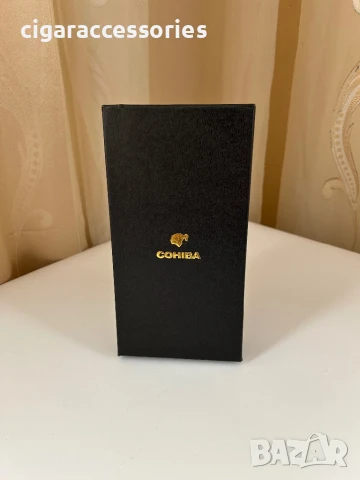 Кожен калъф Cohiba за 3 пури с джоб за резачка – подаръчна кутия, снимка 7 - Табакери - 50898555
