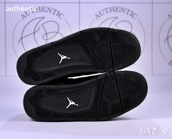Nike Air Jordan Retro 4 Black Cat Мъжки Дамски Маратонки, снимка 7 - Маратонки - 56207619