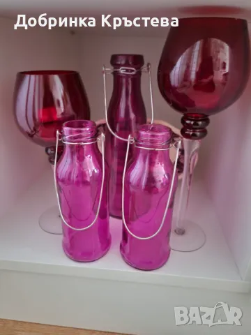 Стъклени съдове за декорация 