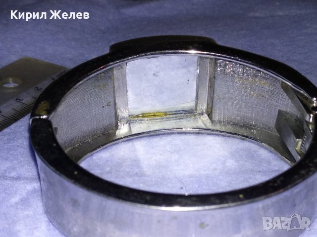 ЕФЕКТНА СРЕБРИСТА ВИНТИДЖ  - АРТ ГРИВНА с ФАСЕТИРАН КРИСТАЛ 9278, снимка 6 - Гривни - 41265151