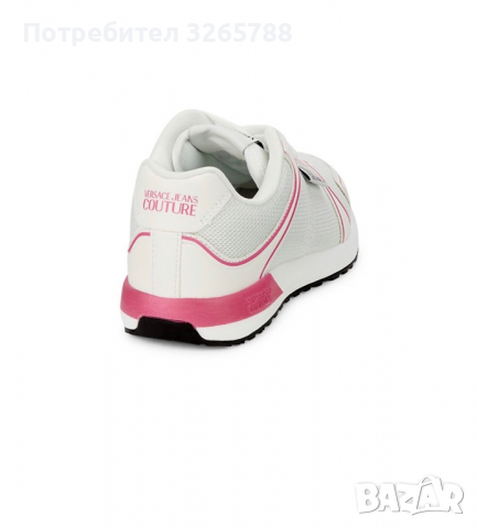 Versace jeans couture white and pink, снимка 5 - Дамски ежедневни обувки - 36347903