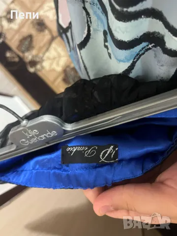 Дамска синя рокля, снимка 2 - Рокли - 50357561