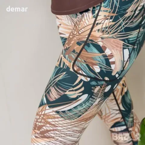 Дамски спортен клин с висока талия и джобове Ultra-Soft, размер XS–3XL, снимка 6 - Клинове - 55849771