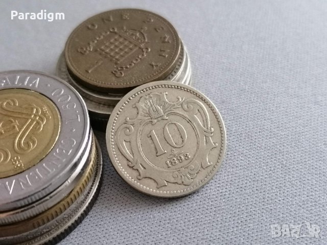 Монета - Австро-Унгария - 10 хелера | 1893г.