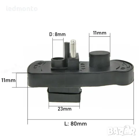 TPS сензор за положение на дроселовата клапа на Мерцедес W124 W126 W463 W201, снимка 3 - Части - 40866387