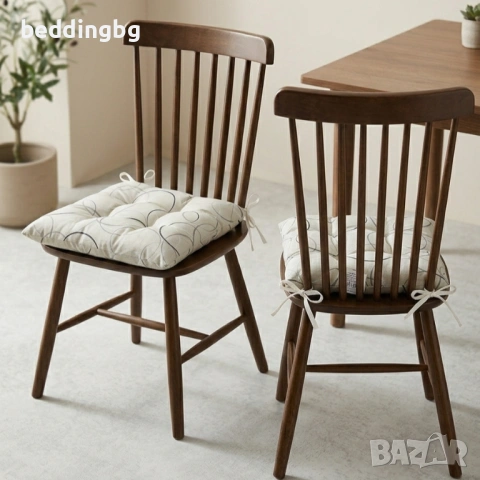 Комфортни Възглавници за Стол (Седалки) – 100% Памук | Българско Производство, снимка 8 - Възглавници - 53752740