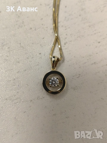 дамски златен синджир с висулка - 4,45гр. 14К, снимка 5 - Колиета, медальони, синджири - 53423848