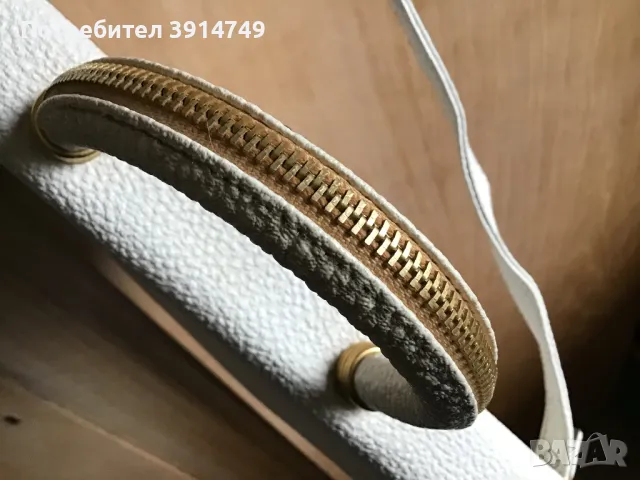 Дамска чанта ‘полумесец Rodelle UK, кремаво бяла, откачаща се презрамка, голяма, чудесно състояние, снимка 9 - Чанти - 48321833