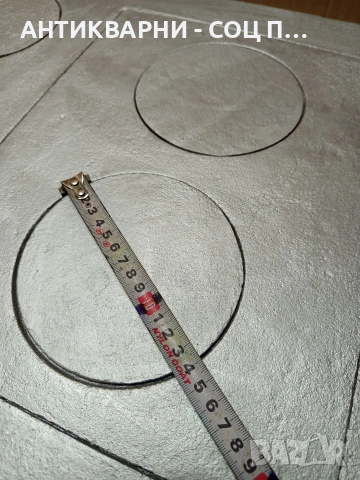 Соц Стара Голяма Чугунена Плоча За Барбекю Барбекюта. Номер 507., снимка 10 - Антикварни и старинни предмети - 53114358